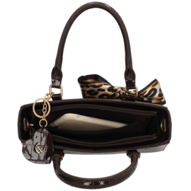 Charm London Knightsbridge handtas donkerbruin