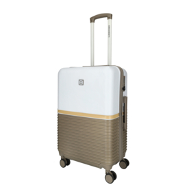 Enrico Benetti Princetown koffer 65 cm taupe-ivoor