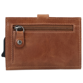 Hide & Stitches Porto safety wallet bruin