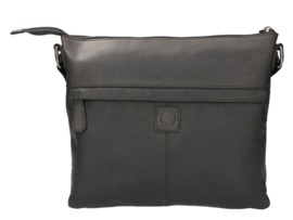 Leather Design schoudertas zwart