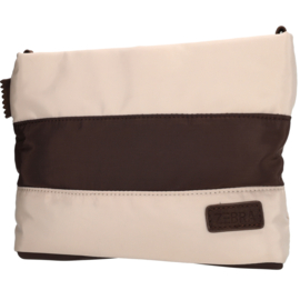 Zebra Elske schoudertas streep bruin/beige