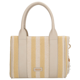 Charm London Capri handtas zacht geel