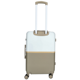 Enrico Benetti Princetown koffer 65 cm taupe-ivoor