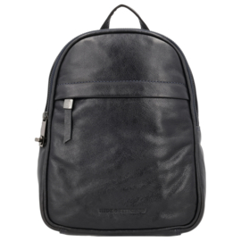 Hide & Stitches Porto lederen handtas donker blauw
