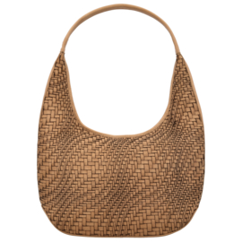 Hide & Stitches lederen schoudertas zand