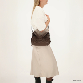 Charm London West End schoudertas donker bruin