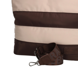 Zebra Trends Elske shopper streep bruin/beige