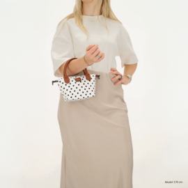 Charm London Buckingham handtas stippen zwart wit