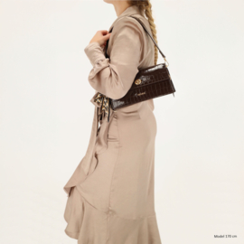 Charm London knightsbridge handtas donker bruin