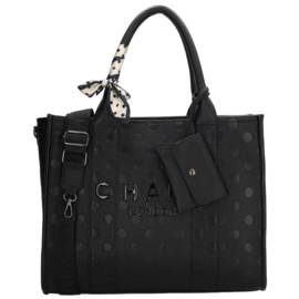 Charm London Bond Avenue shopper zwart stip