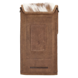 Hide & Stitches Yellowstone telefoontasje bruin/wit