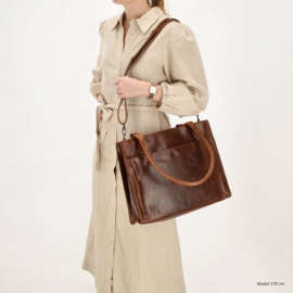 Hide & Stitches Next Navajo laptoptas bruin