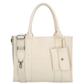 Charm London bond shopper gebroken wit