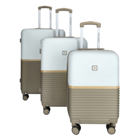 Enrico Benetti Princetown koffer 65 cm taupe-ivoor