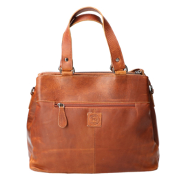 Leather Design handtas natural