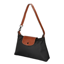 Leather Design schoudertas zwart