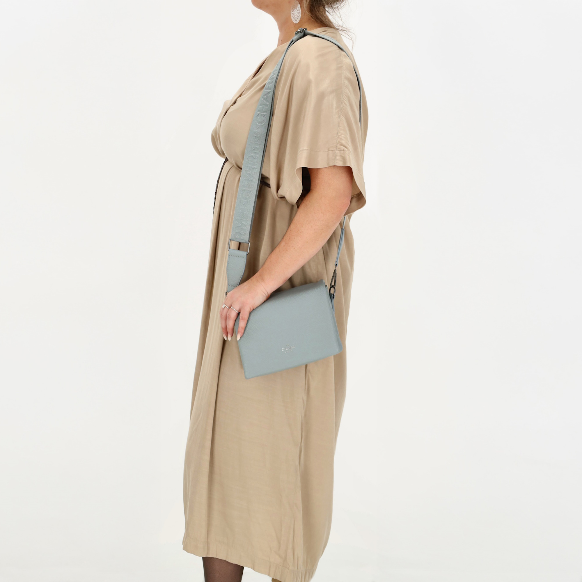 Charm London Pentonville schoudertas licht blauw