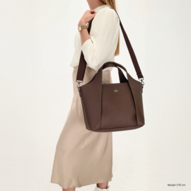 Charm London Mulberry street handtas donker bruin