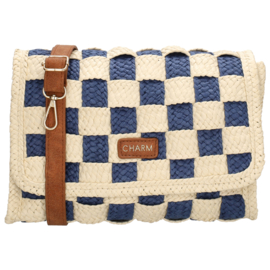 Charm London Cornwall schoudertas blauw