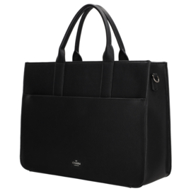 Charm London Princeton laptoptas zwart