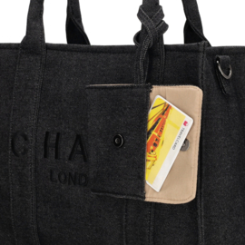 Charm London bond shopper zwart