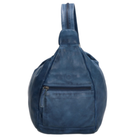 Hide & Stitches Paint Rock rugtas jeans blauw