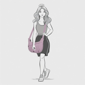 Enrico Benetti Tessa crossbodytas lavender