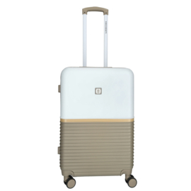 Enrico Benetti Princetown koffer 65 cm taupe-ivoor