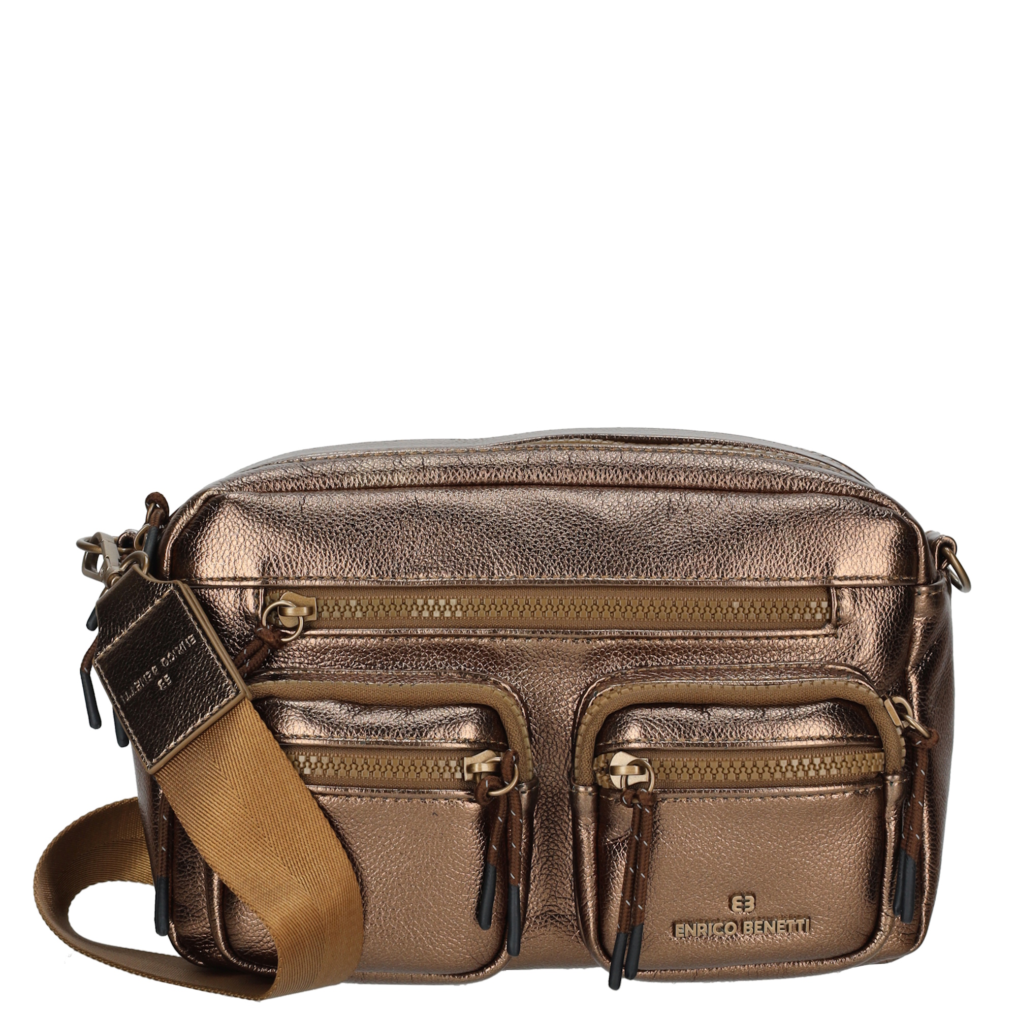 Enrico Benetti Celine crossbody tas brons