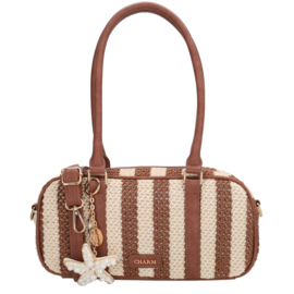 Charm London Capri handtas zacht mokka