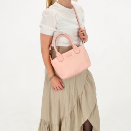 Charm London Buckingham mono handtas licht roze