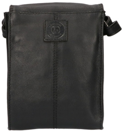 Leather Design schoudertas zwart