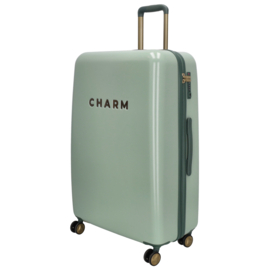 Charm London travel koffer licht groen