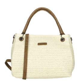 Enrico Benetti Ibiza handtas off white