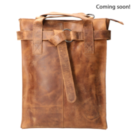 Leather Design Revival schouder/rugtas hunter
