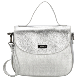 Charm London Kingsway schoudertas zilver