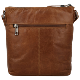 Hide & Stitches Porto lederen schoudertas bruin