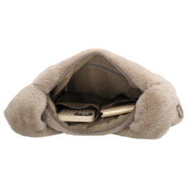 Beagles schoudertas Barakaldo licht taupe