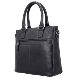 Hide & Stitches Porto lederen handtas donker blauw