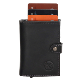 Hide & Stitches Japura safety wallet zwart