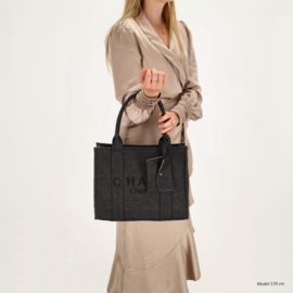 Charm London bond shopper zwart