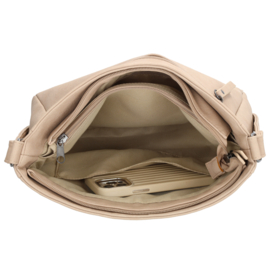 Beagles Majorca schoudertas licht taupe