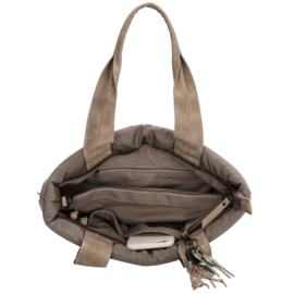 Zebra Trends Elske shopper donkertaupe