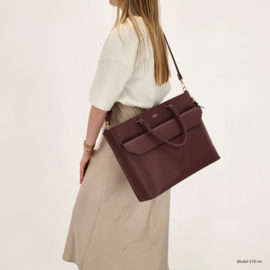 Charm London Cambridge laptoptas bordeaux