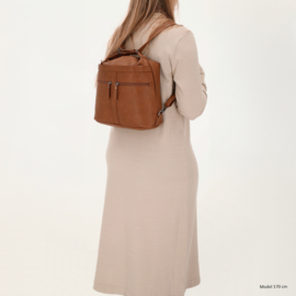 Beagles Majorca schouder/rugtas cognac