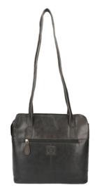 Leather Design schoudertas zwart
