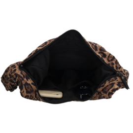 Beagles Clavia schoudertas luipaard beige