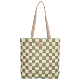 Charm London Cornwall schoudertas olijf groen