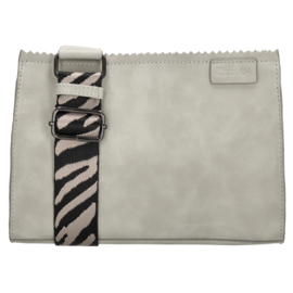 Zebra Merel schoudertas middengrijs