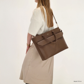 Charm London Cambridge laptoptas mokka